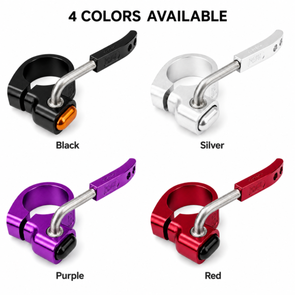 30.0mm Bicycle Quick Release Seatpost Clamp 7075-T6 Aluminum CNC Seat Tube Collar for 27.2mm Seatpost MTB Road Bike