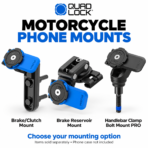 Quad Lock Motorcycle Phone Mount Brake Clutch Brake Reservoir Handlebar Clamp Bolt Mount PRO